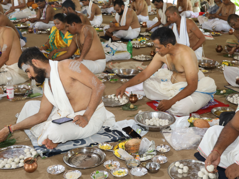 Sacred Shraddh ceremony