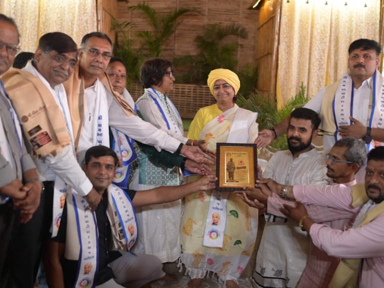 Farmers and guests at the celebration