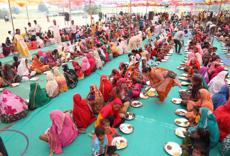 Sharing food and refreshments